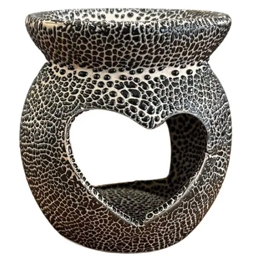 Hornillo de Cerámica Texturada Corazon